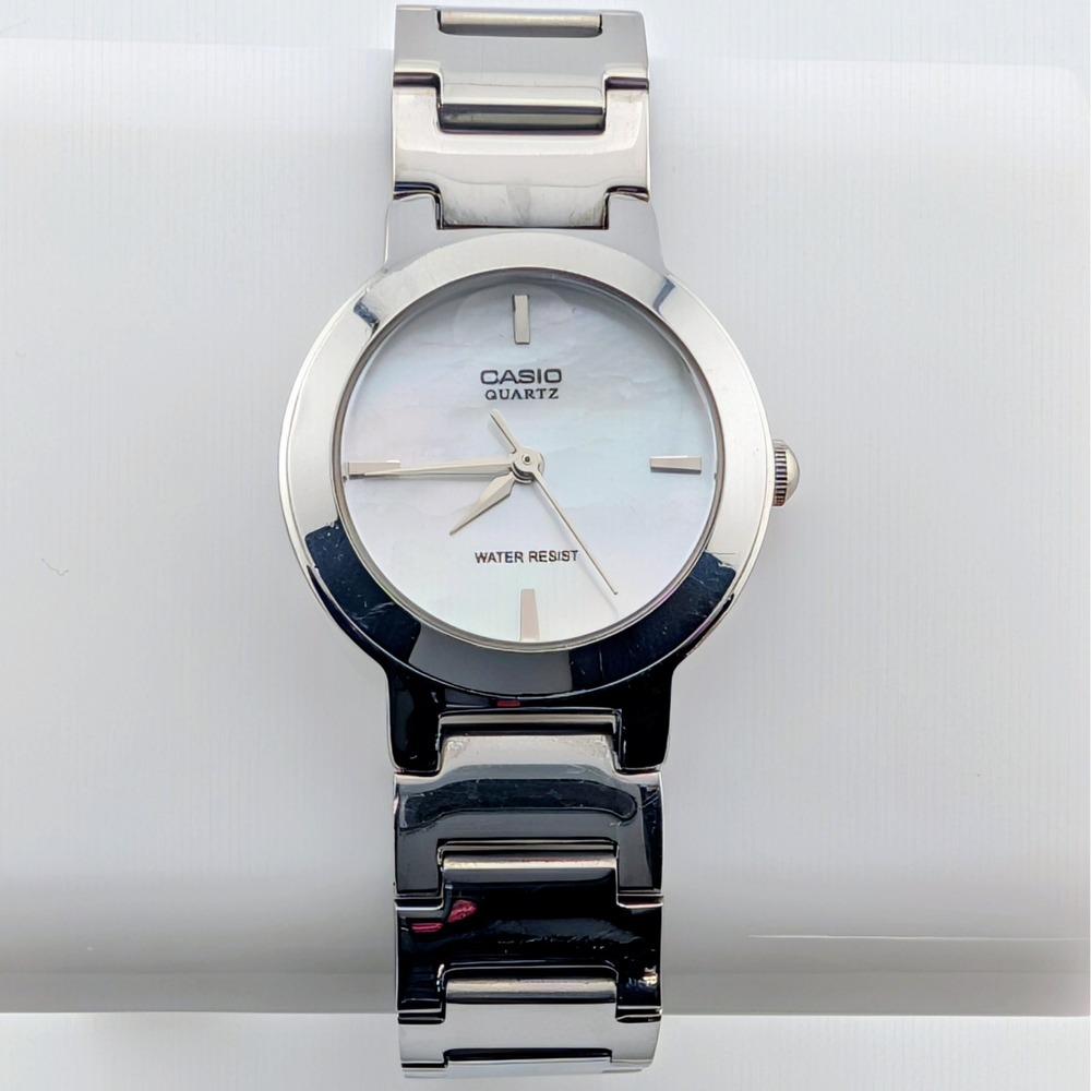 Casio LTP-1191‎ Women's Watch MOP Dial Stainless Steel Silver Tone Quartz